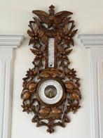 Antieke Barometers - Prachtige Houten Weerstations, Ophalen of Verzenden, Gebruikt, Barometer