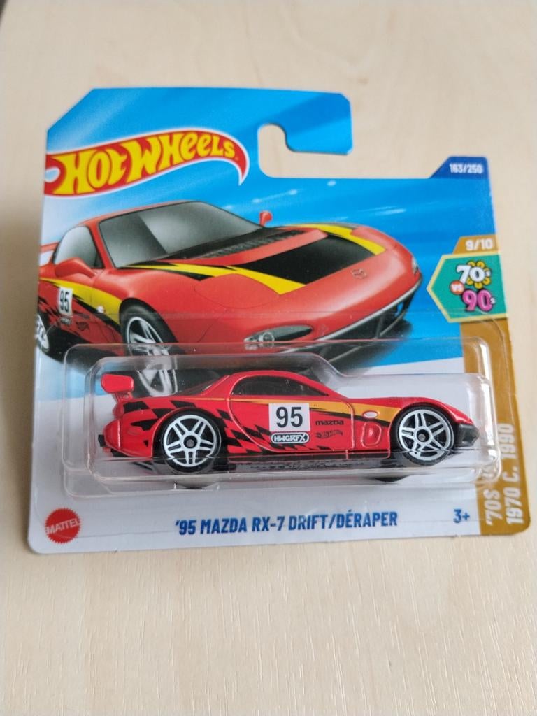 Hotwheels '95 Mazda rx7 drift, Ophalen of Verzenden, Nieuw, Auto