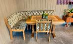 Originele Vintage Duitse eethoek oostenrijkse zithoek hoek, Ophalen, Inclusief barstoelen, Zo goed als nieuw, Nvt