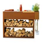 Barbecook Nestor Buddy - Cortenstaal - 112x55x90cm, ., Nieuw, Ophalen of Verzenden, .