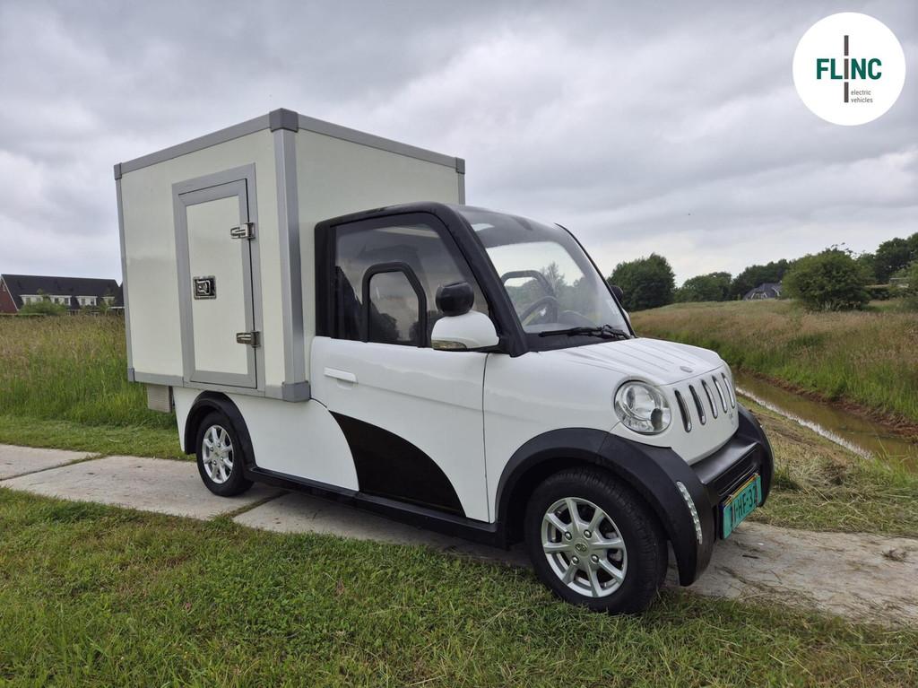Flinc Cargo XC+ gesloten XXL laadbak, Stadsdistributie, Auto's, Automaat, Achterwielaandrijving, Gebruikt, Zwart