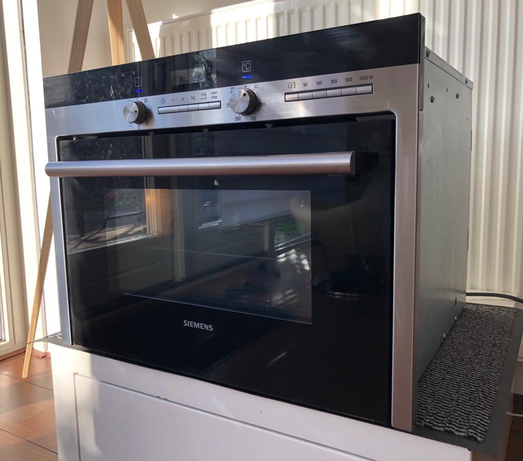 NETTE SIEMENS COMBI MAGNETRON MET OVEN EN GRILL, Ophalen, Zo goed als nieuw, Oven, Inbouw