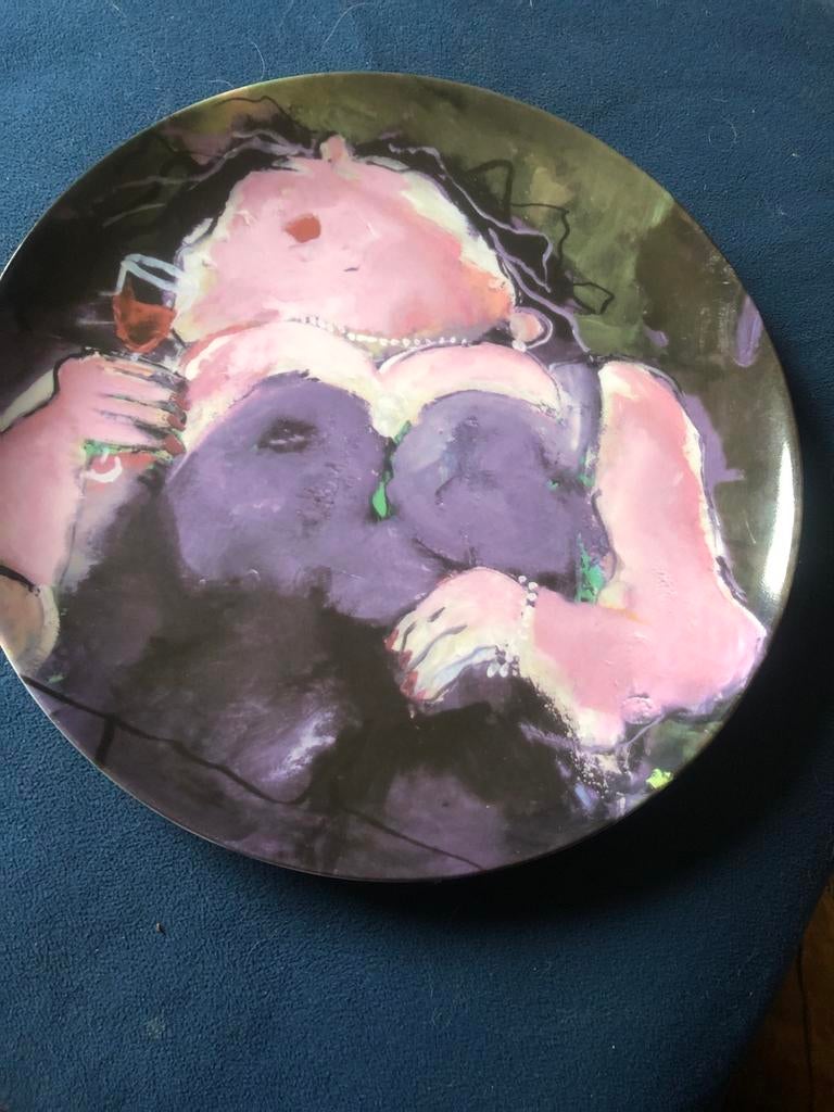 Proeven van kunst Gerdine Duijsens Purple Lady, Ophalen of Verzenden