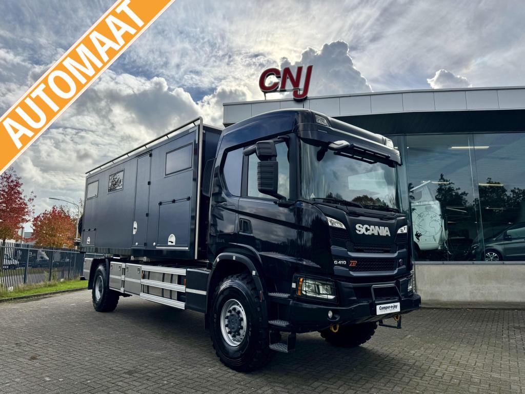 Scania 4x4 Expeditie camper Twiga opbouw, Caravans en Kamperen, Campers, Kluisje, Tot en met 2, Bedrijf, Diesel