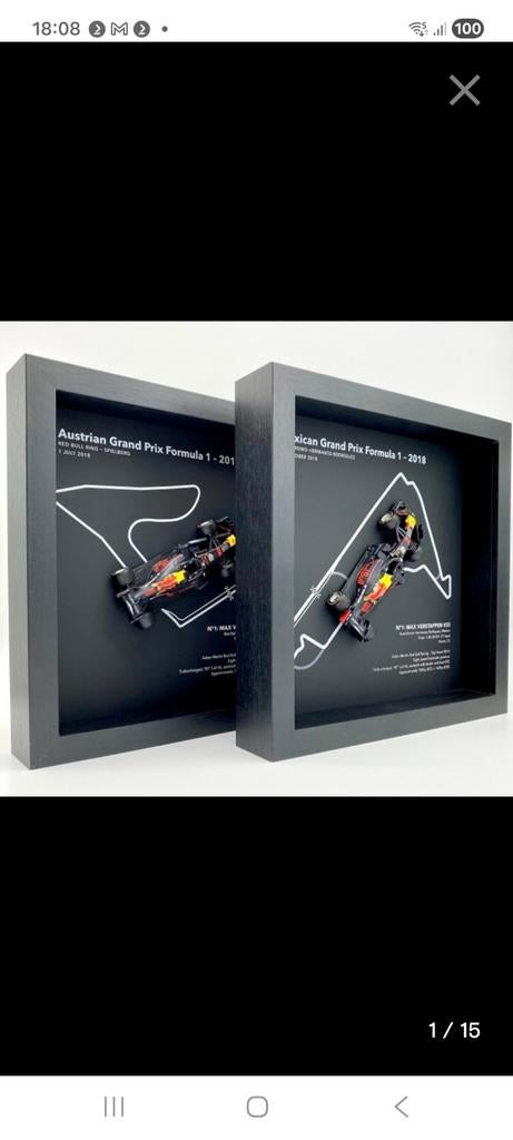 3d picture frame, Max Verstappen, Verzamelen, Ophalen of Verzenden, Formule 1