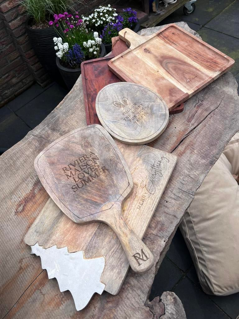 Rivera maison diverse houten snijplanken, Huis en Inrichting, Zo goed als nieuw, Minder dan 100 cm, 25 tot 50 cm, 50 tot 100 cm