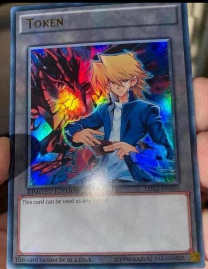 Yu-Gi-Oh! Joey & Red eyes Black Dragon Token Promo 1996 !, Hobby en Vrije tijd, Verzamelkaartspellen | Yu-gi-Oh!, Ophalen of Verzenden