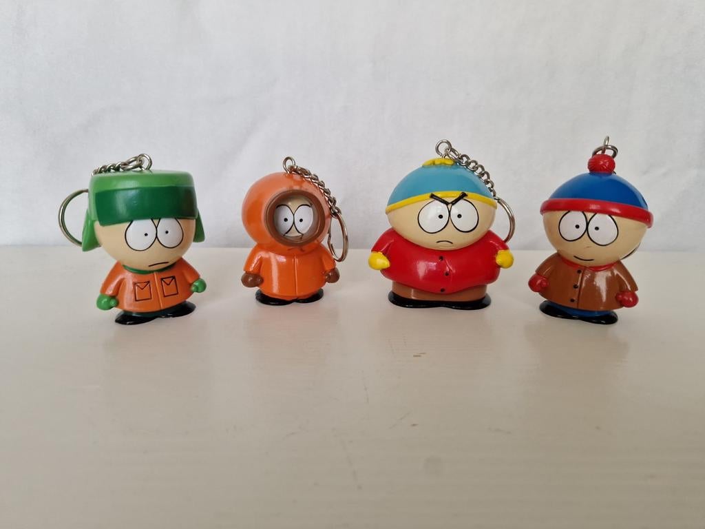South park sleutelhangers set van 4., Verzamelen, Ophalen of Verzenden
