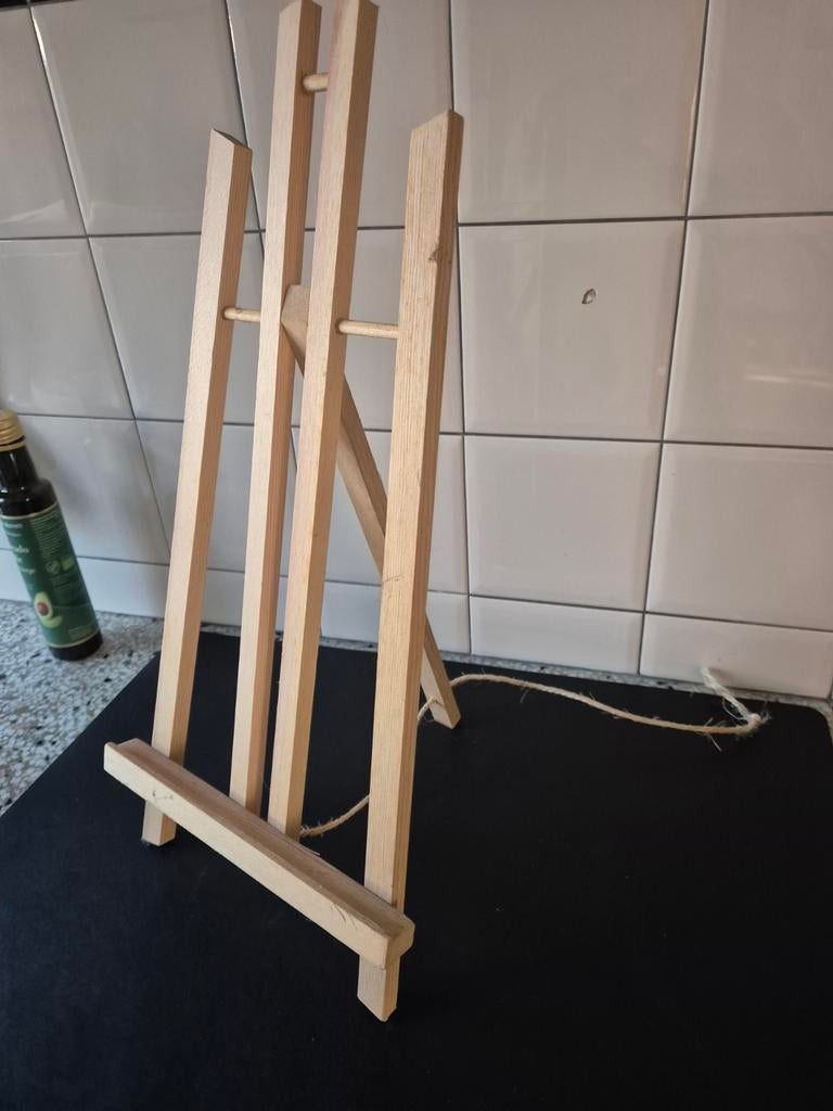 Houten Schilders Ezel - Compact en Draagbaar, Hobby en Vrije tijd, Schilderen, Ophalen, Gebruikt, Ezel