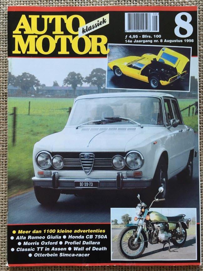 AMK: Morris Minor en Oxford, Alfa Romeo Giulia Super, Lotus, Boeken, Auto's | Folders en Tijdschriften, Zo goed als nieuw, Algemeen