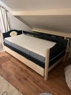 Disneybed+nachtkastje+ KEA matras&bodum+logeerbed, Eenpersoons, Blauw, 210 cm, Ophalen of Verzenden