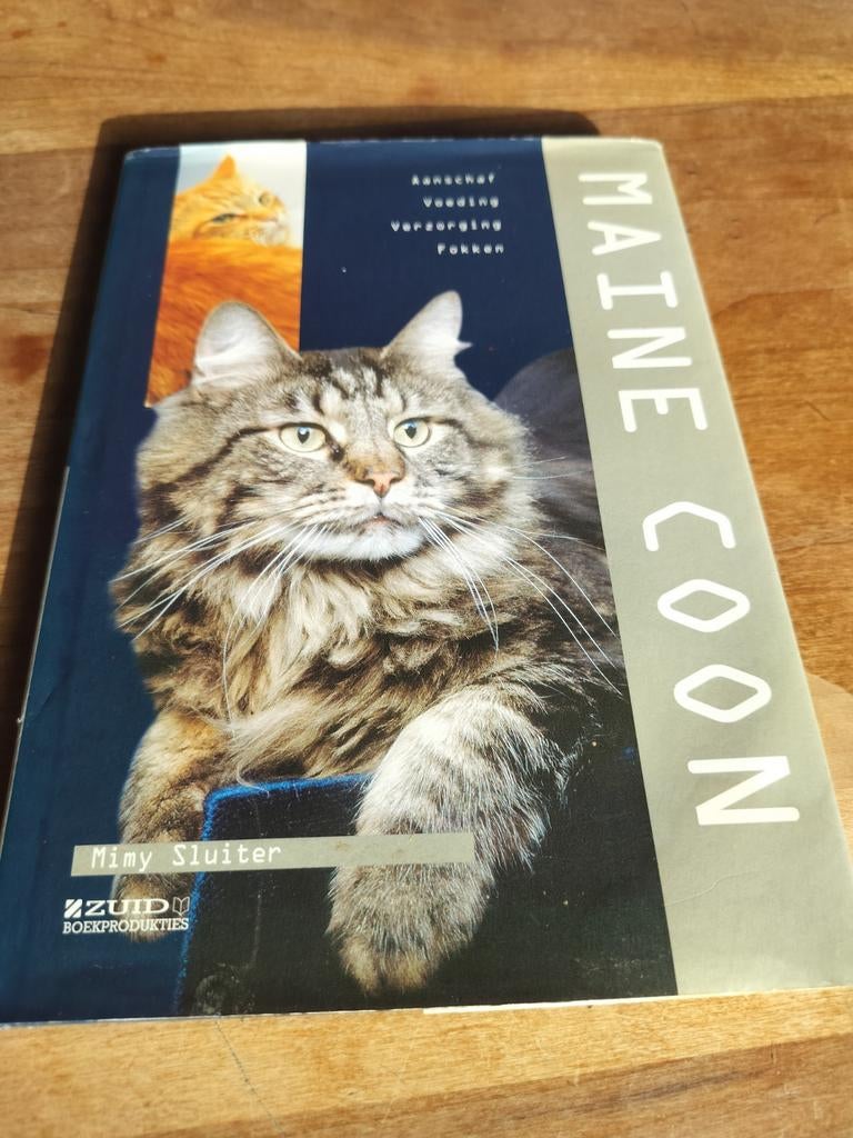 Boek: Maine Coon - Aanschaf, voeding, verzorging, fokken, Ophalen of Verzenden, Gelezen, Katten, Mimy Sluiter