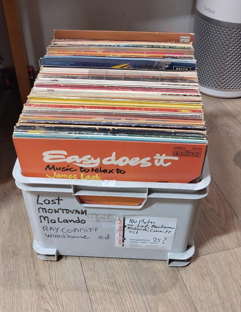 Bak met Lp's, Ophalen, Zo goed als nieuw, Overige formaten, Overige typen