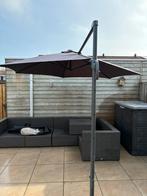 Zweefparasol antraciet 2,4 X 2,4m, Tuin en Terras, Parasols, Ophalen, Gebruikt, Zweefparasol