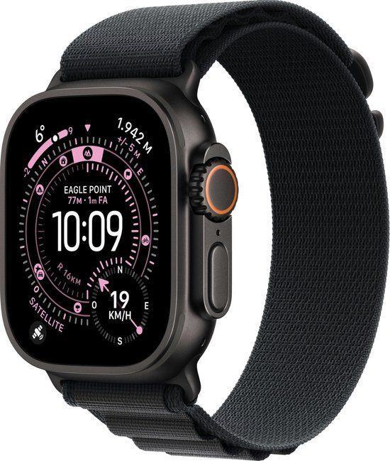 Apple Watch Ultra 3 GPS + Cellular 49mm ( NIEUW +GARANTIE ), Sieraden, Tassen en Uiterlijk, Smartwatches, Nieuw, iOS, Zwart, Afstand