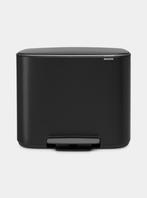 Brabantia prullenbak - zwart - 3x 11 Liter, Huis en Inrichting, Kunststof, Met pedaal, Ophalen of Verzenden, Zo goed als nieuw