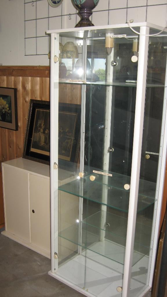 vitrinekast, Huis en Inrichting, Kasten | Vitrinekasten, Ophalen, 100 tot 150 cm, 50 tot 100 cm, Zo goed als nieuw
