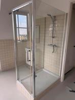 Douchecabine, wastafel en spiegel, Doe-het-zelf en Verbouw, Sanitair, Ophalen, Gebruikt, Glas, Douche