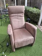 Baldwin relaxfauteuil - Camel - Zo goed als nieuw, Huis en Inrichting, Fauteuils, Ophalen, Zo goed als nieuw, Stof, 75 tot 100 cm