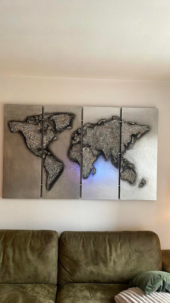 Wanddecoratie landkaart, Ophalen