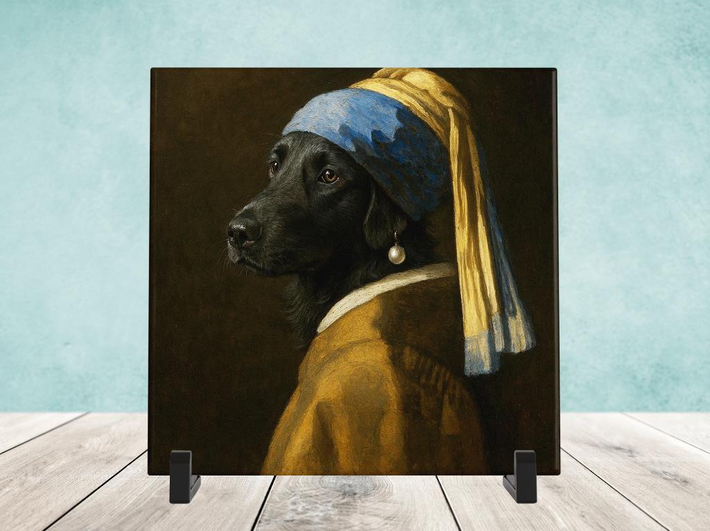 Meisje met de Parel - Flatcoated Retriever, Verzenden, Nieuw