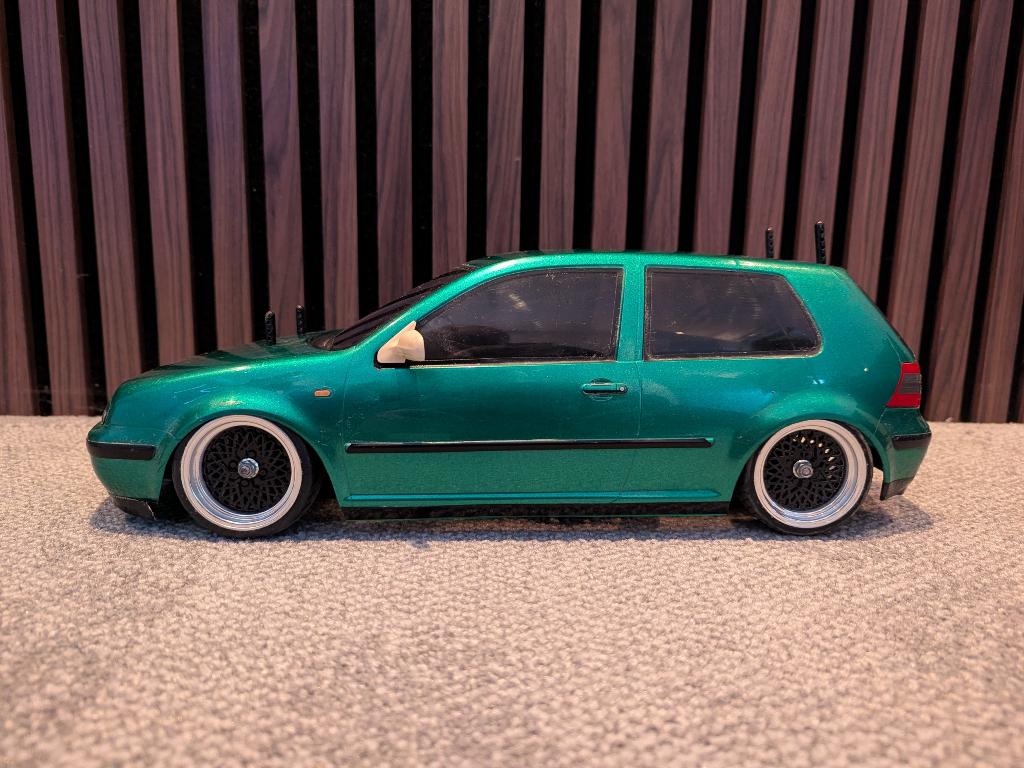 Tamiya Golf V5 - Groen, Gebruikt, Schaal 1:10, Auto onroad, Ophalen