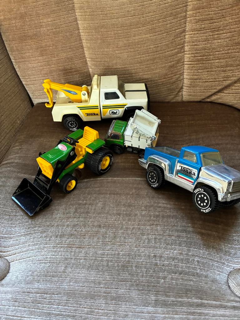 Tonka Speelgoedvoertuigen Set - Takelwagen, Vuilniswagen, Pi, Ophalen, Gebruikt