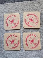 4 bierviltjes Brouwerij 't IJ Amsterdam, Verzamelen, Biermerken, Ophalen of Verzenden, Gebruikt, Viltje(s), Overige merken