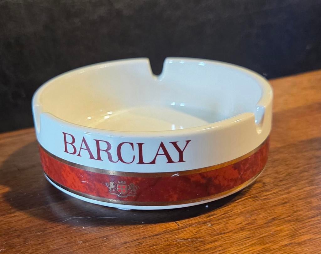 Vintage Barclay Asbak, Verzamelen, Rookartikelen, Aanstekers en Luciferdoosjes, Ophalen of Verzenden, Zo goed als nieuw, Asbak