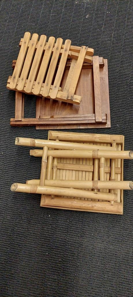 Opvouwbare krukjes, Huis en Inrichting, Krukjes, Ophalen of Verzenden, Hout