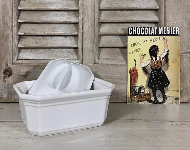 Franse witte keramische paté terrine, Ophalen of Verzenden