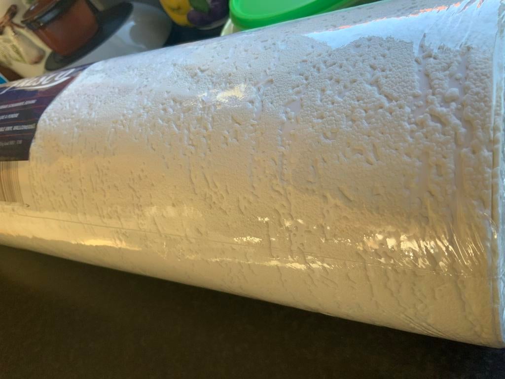 Nieuw 10 rollen overschilderbaar schuimvinyl behang, Ophalen, 75 m² of meer, Wit