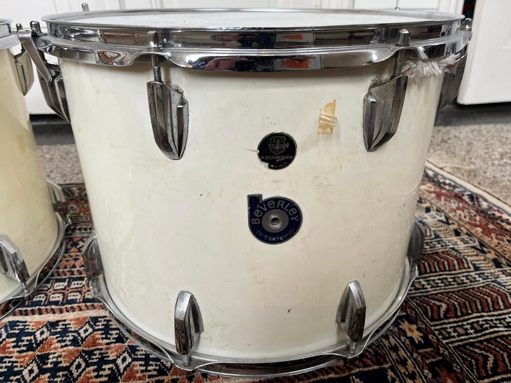 Vintage Beverley Tom 16 inch, opknapper, nog 1 beschikbaar,, Ophalen, Gebruikt, Engeland, Trommel