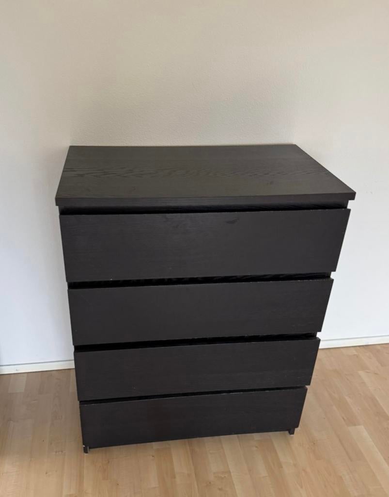 Ikea ladekast MALM - 4 lades, Ophalen, 50 tot 100 cm, Zo goed als nieuw, 3 of 4 laden