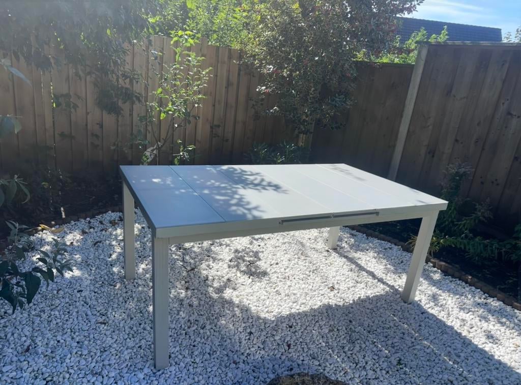 Uitschuifbare tafel, Ophalen, Zo goed als nieuw, Rechthoekig