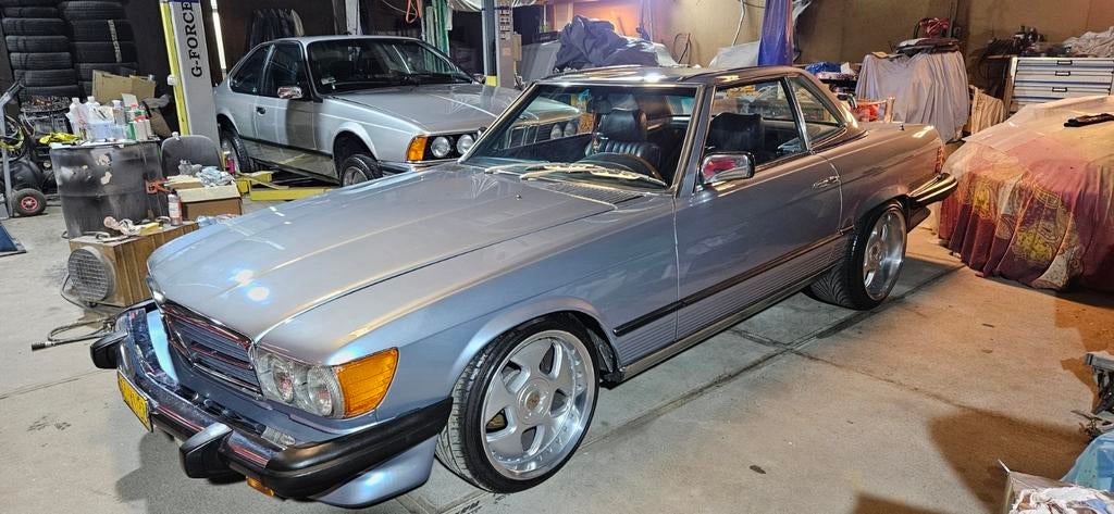 Mercedes-Benz SL 380 SL 1981 Blauw, Auto's, Mercedes-Benz, Automaat, Achterwielaandrijving, 8 cilinders, Cabriolet