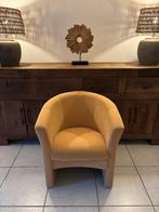 Fauteuil geel, Ophalen, Minder dan 75 cm, Zo goed als nieuw, Tijdloos