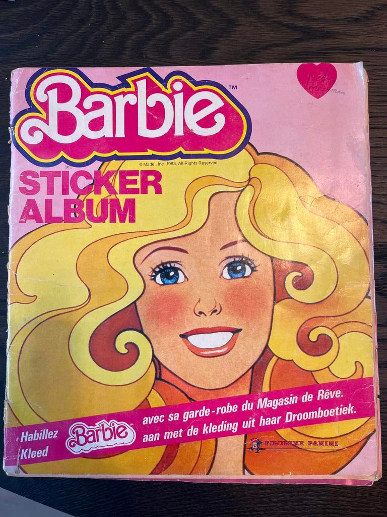 Compleet Barbie Sticker Album Panini 1983 - Gebruikt, Ophalen, Gebruikt, Stickers en Plaatjes