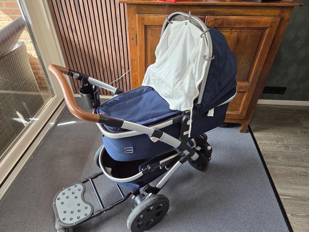 Joolz Geo2 Earth Parrot Blue kinderwagen + accessoires, Ophalen, Gebruikt, Overige merken, Verstelbare duwstang