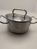 Demeyere Classic 3 kookpan 16 cm, lichte beschadiging, Bruggestraat 18, Zo goed als nieuw, Rvs, Keramische plaat