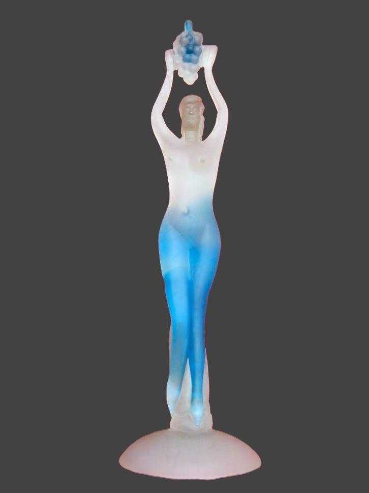 Murano SEGUSO BLUE Erotic Lady Figure Antique Venetian TALL, Antiek en Kunst, Antiek | Glas en Kristal, Ophalen