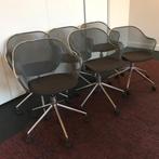 12 IZGS B&B Italia Iuata iuta design bureaustoel stof bruin, Huis en Inrichting, Stoelen, Bruin, Ophalen of Verzenden, Zo goed als nieuw