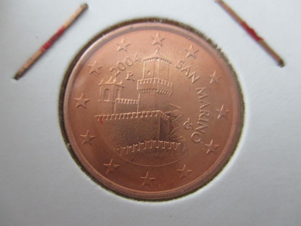 San Marino 5 cent 2004 unc, Postzegels en Munten, Munten | Europa | Euromunten, Ophalen of Verzenden, San Marino, 5 cent, Losse munt