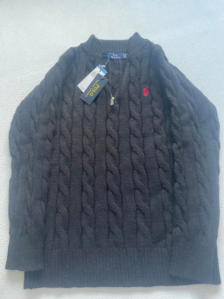 Polo Ralph Lauren trui zwart met rits maat m, Ophalen of Verzenden, Nieuw, Maat 52/54 (L), Zwart