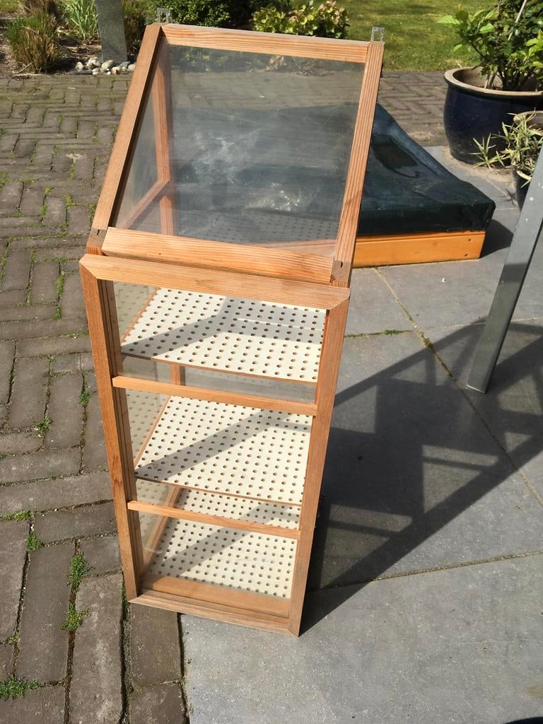 Kweekkastje met kunststof ruitjes om te hangen, Tuin en Terras, Kassen, Ophalen, Overige materialen, Muurkas, Polycarbonaat