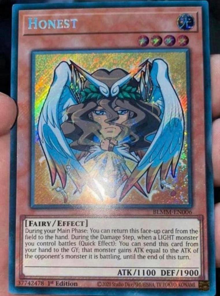 Yu-Gi-Oh! Alternate Honest BLMM 1st Edition !, Ophalen of Verzenden, Zo goed als nieuw, Losse kaart, Foil