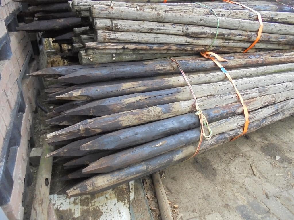 boompalen  dik  9-10  cm  lang 300 cm, Ophalen, Gebruikt, 250 cm of meer, Balken