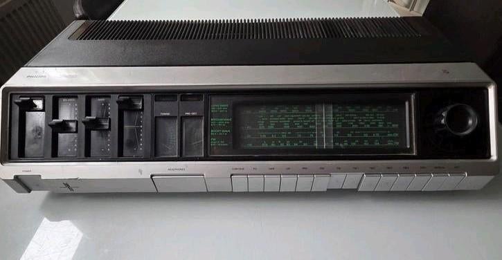Vintage Philips 22RH742 Stereo Receiver - Space Age Design, Audio, Tv en Foto, Overige merken, Gebruikt, Ophalen of Verzenden