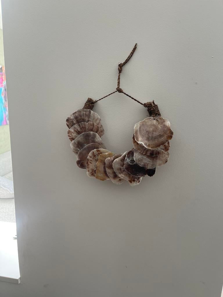 Decoratieve schelpenkrans voor een natuurlijke sfeer, Ophalen, Meerkleurig, Boho, Zo goed als nieuw