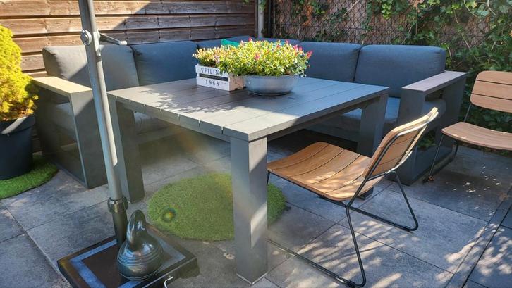 Cube Lounge-diningset - Black, Tuin en Terras, Tuinsets en Loungesets, Ophalen